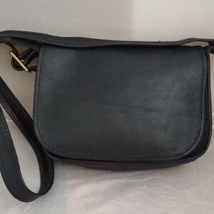 Vintage Coach Patricia Legacy Black Leather Crossbody Bag